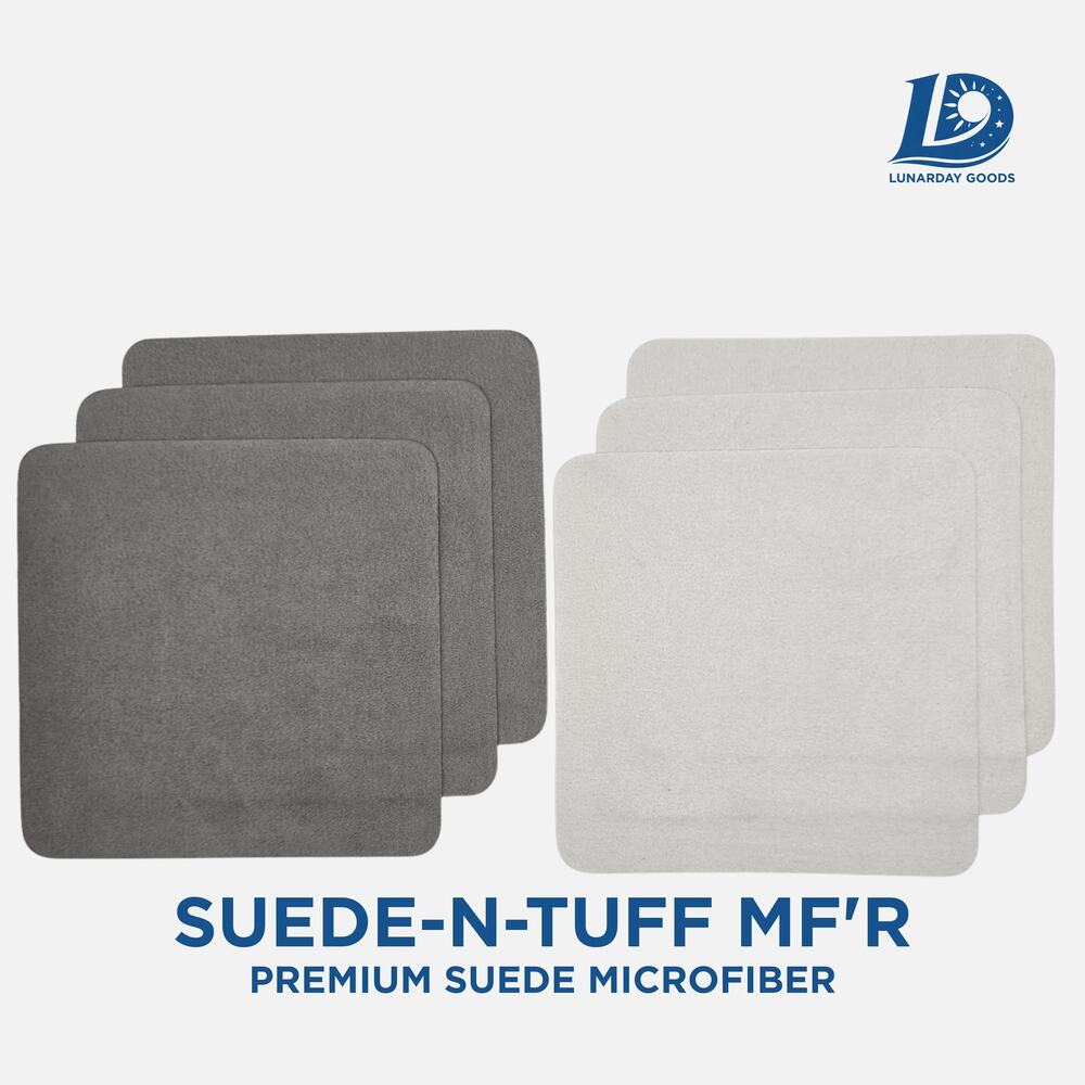 SUEDE-N-TUFF MF'R - Premium Suede Microfiber Cleaning Cloths 24-Pack